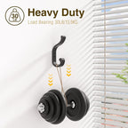 bussdis Coat Hooks Wall Mount for Hanging, Heavy Duty Backpack Hooks for Wall - Image 3