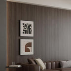 Yutianli PVC Slat Wall Panel Peel and Stick 118"x 15.7" Faux Wood Slat Panel - Image 2