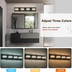 4-Light LED Black Vanity Lights - Image 6