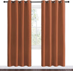 NICETOWN Halloween Burnt Orange Insulated Curtains Blackout Draperies - Image 2
