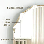 Bathroom Mirrors for Over Sink, Round Frameless Mirrors for Wall, 20x30 Inch - Image 5