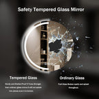 LED Bathroom Mirror 28 Inch Round Bathroom Mirror - Image 5