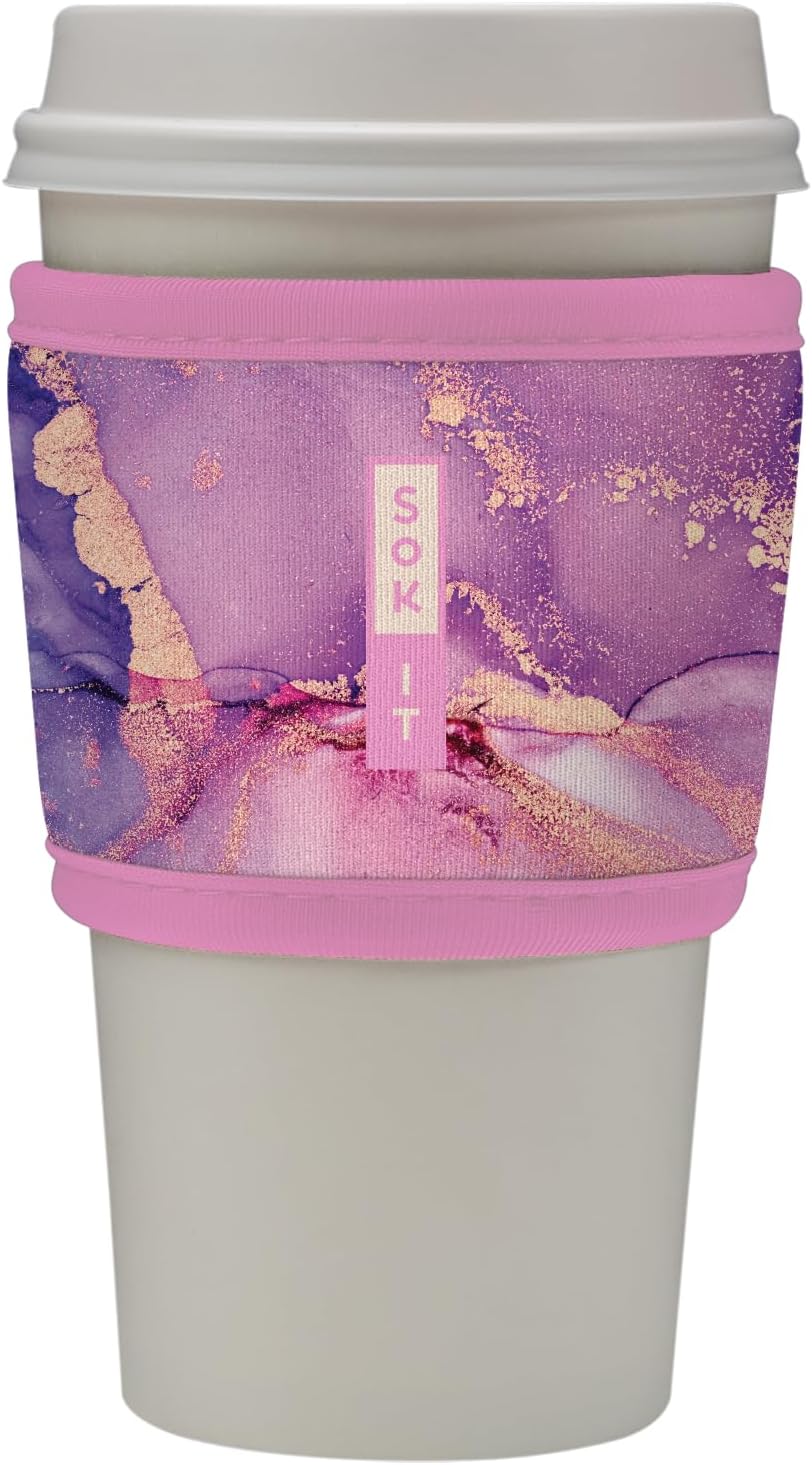 Sok It HotSok Coffee & Tea Reusable Insulated Neoprene Cup Sleeve (Aurora Era)