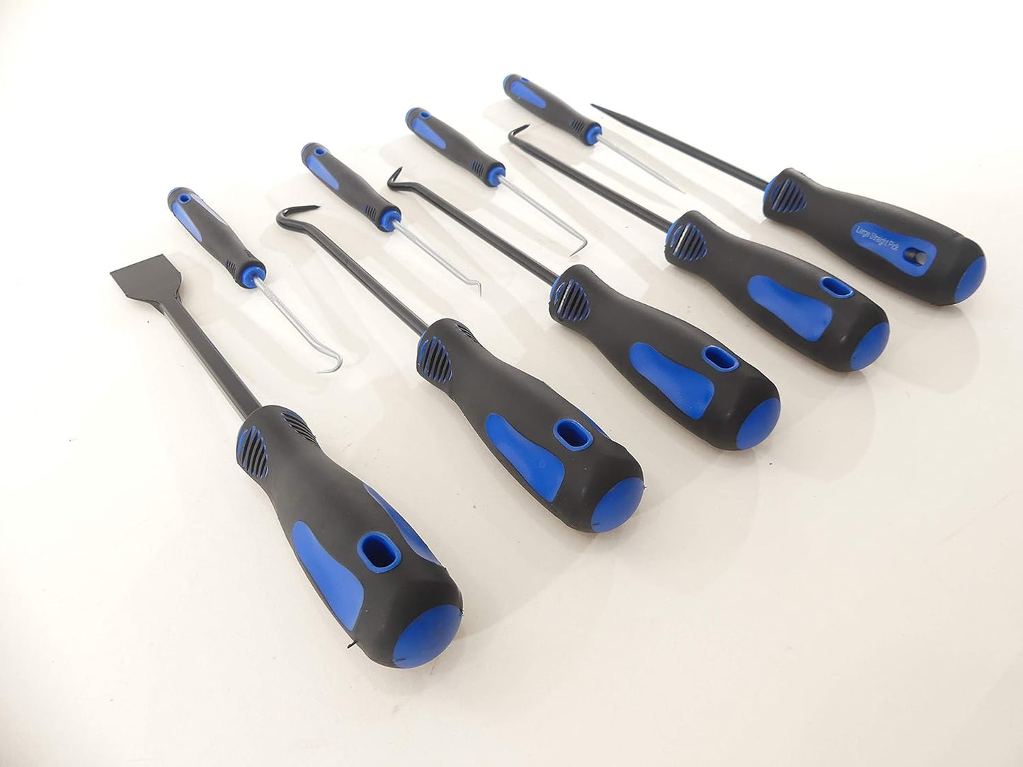 HOOK SCRAPER SET RADIATOR COOLANT HOSE REMOVAL COMFORT GRIPS 4 SMALL SEAL GASKET TOOLS 5 FULL SIZE PICKS TECH TEAM