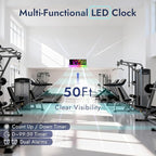 16.5" Large Digital Wall Clock: 11 Screen Colors and 13 U-Shaped RGB Backlight - Image 4