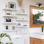 RICHER HOUSE 8 Set Floating Wall Mounted Shelves, Nursery Hanging Book Shelves - Image 6