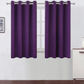 LEMOMO Purple Blackout Curtains/52 x 45 Inch Length Kids Curtains/Set of 2 by Lemomo