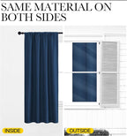 NICETOWN Blackout Curtains for Bedroom, Moroccan Blue, 1 Pair, 70 by 63-inch - Image 5
