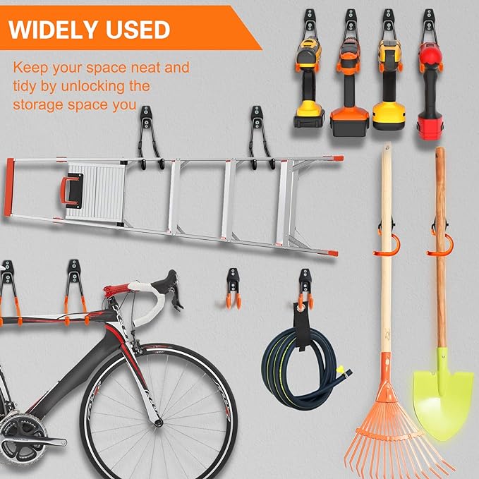 HUPBIPY 18 Pack Garage Hooks Heavy Duty Utility Steel - Image 4