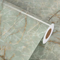 Green Marble Contact Paper for Countertops Waterproof Granite Peel and Stick by WallpaperDecoration