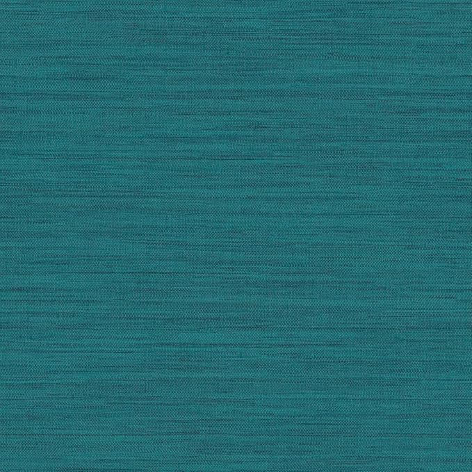 Tempaper Textured Teal Green Horizontal Faux Grasscloth Removable Peel and by TempaperCo
