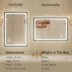 20"x 28" LED Bathroom Mirror - Image 7