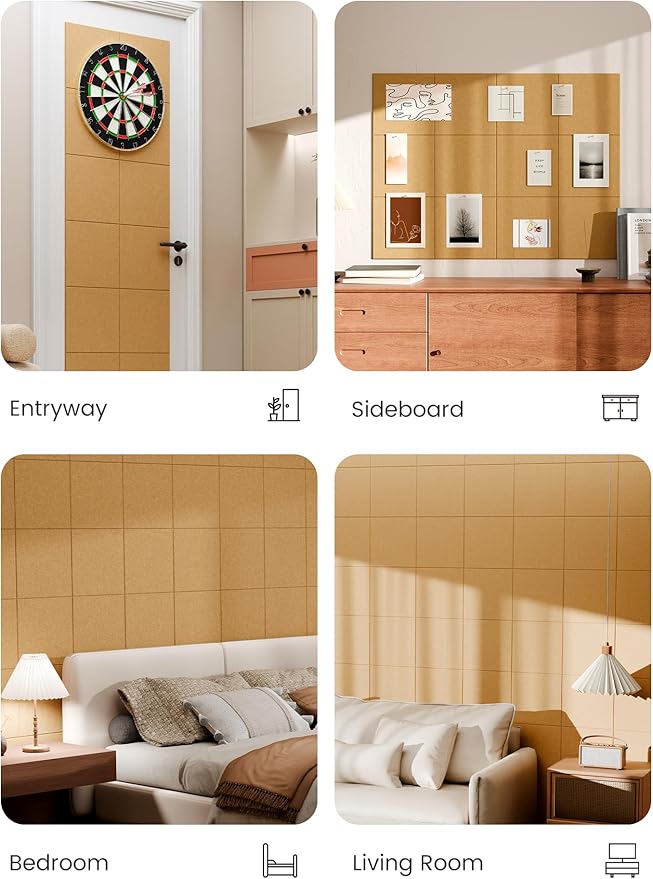 Bumusty Large Cork Board 48" x 36" Alternative - Image 5