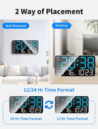 MASHI 8.4''Large Digital Wall Clock, Led Alarm Clock - Image 7