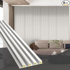 OUZUGIE WPC Acoustic Slat Wall Paneling, Living Room, TV Background, Study Room by OUZUGIE