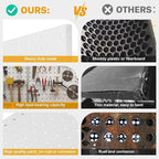 Peg Board, 2 Pack Metal Pegboard Panels White Pegboards Wall Organizer - Image 6