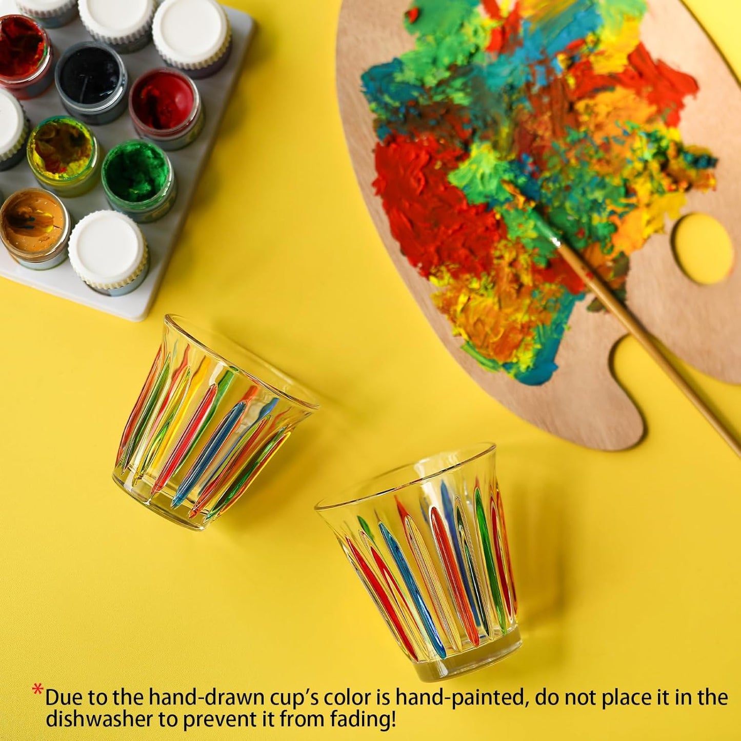 MHW-3BOMBER Small Glass Cups Set of 6 Drinking Glasses 3OZ Latte Glasses for Espresso, Beverage, Water, Whiskey, Juice, Cocktail, Beer G6192-OS