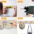 CBWLWJ 20 Pack Coat Hooks Wall Hooks - Image 7