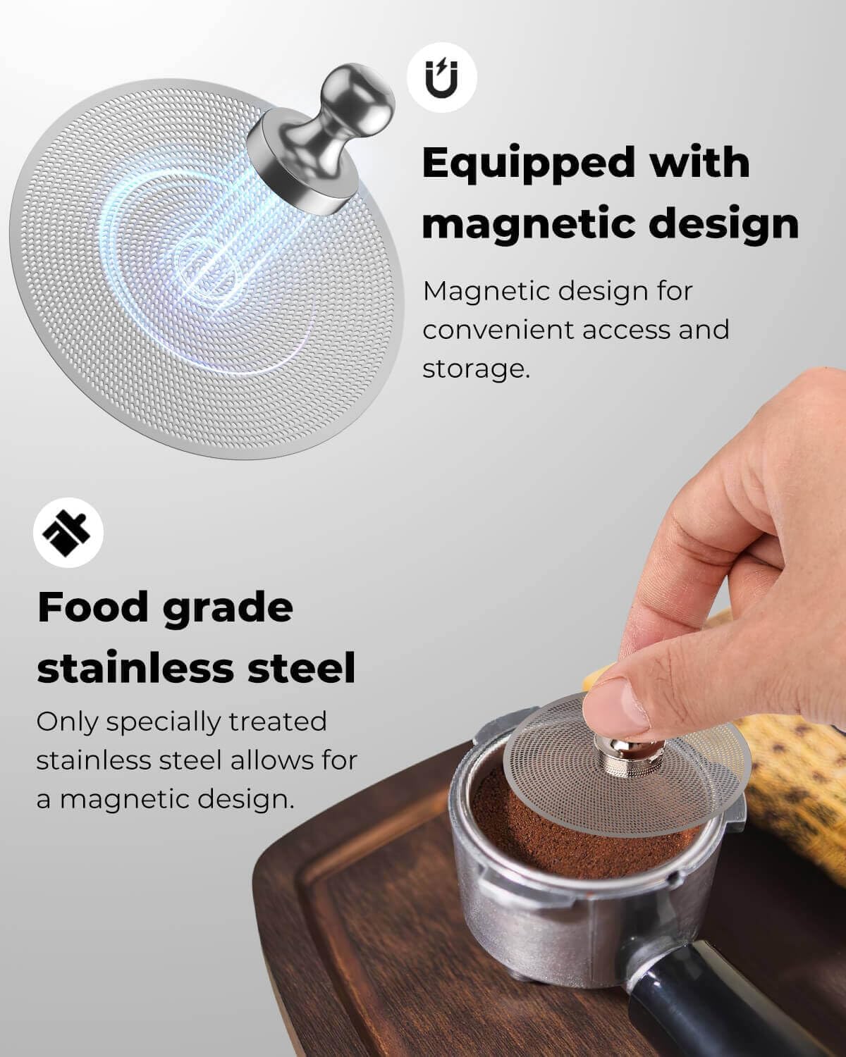 3 Pcs 51mm Espresso Puck Screen - 0.2mm Ultra Thin Espresso Puck, Stainless Steel Reusable Coffee Filter, Compatible with 51mm CASABREWS/Delonghi Decica Portafilter Basket