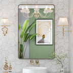 LOAAO 24”X32” Bronze Bathroom Mirrors - Image 8