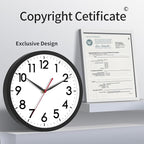 AKCISOT 12 Inch Wall Clock Silent Non-Ticking Modern Wall Clocks Battery - Image 5