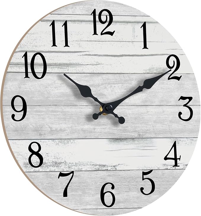 KECYET Wall Clock Battery Operated 14 Inch Large Gray Silent Non Ticking - Image 3
