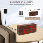 DreamSky Wooden Digital Alarm Clock - Image 2