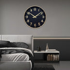HZDHCLH Wall Clocks Battery Operated, Wall Clock Black Gold, 14 inch Wall Clock - Image 9