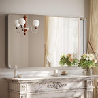 55"x 30" Silver Bathroom Mirror - Image 8
