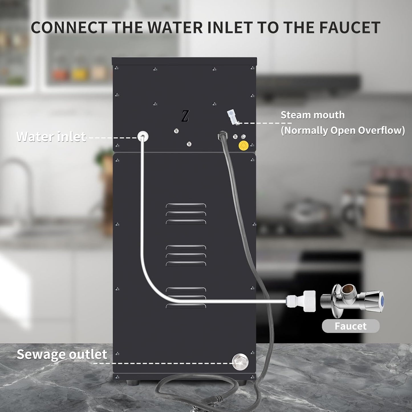 Commercial Milk Frother, 2500W 110V Automatic Steam Boiling Water Machine Electric Steam Milk Frothing Machine Espresso Coffee Milk Foam Machine Steamer with LED Display for Coffee Tea Shop