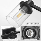 DORESshop 20 Inch Upgraded Bathroom Light Fixtures, 3-Light Black Bathroom - Image 3