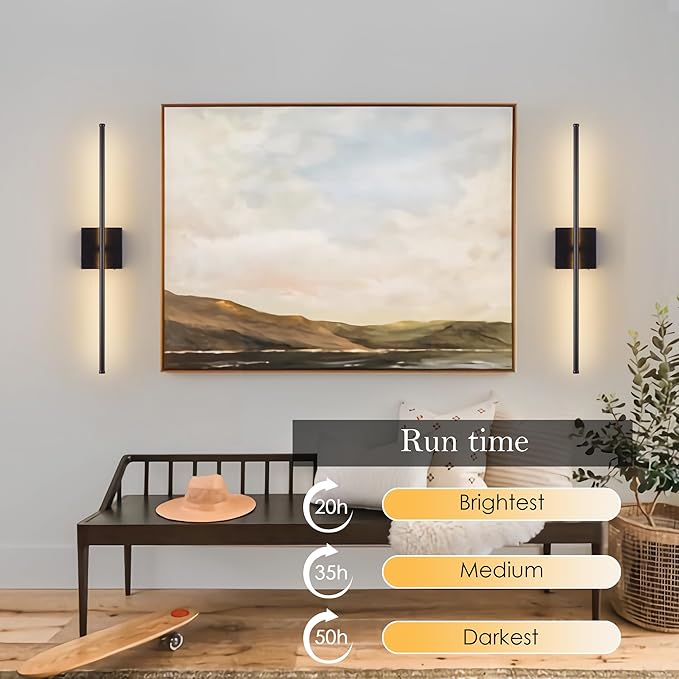KARTOOSH Battery Operated Wall Sconces - Image 4