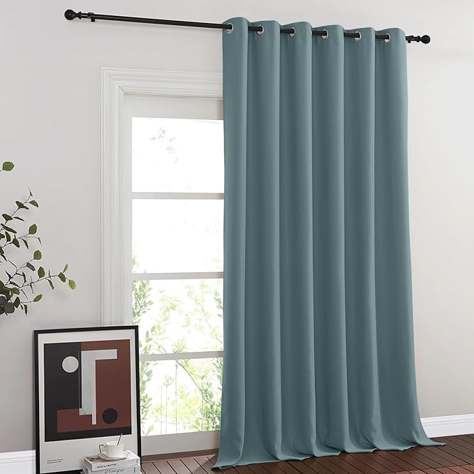 NICETOWN Blackout Sliding Glass Door Curtains, Room Darkening Thermal Insulated by NICETOWN