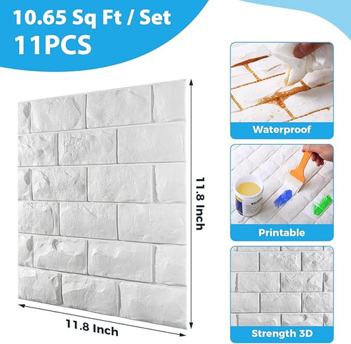 11 Pcs 3d Wall Panels Peel and Stick - Image 2