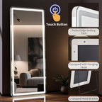 60"x16" LED Full Length Mirror – Standing Floor Mirror - Image 2