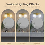 PARTPHONER Bathroom Light Fixtures, Bathroom Lighting Fixtures Over Mirror - Image 6