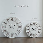 Large Farmhouse Wall Clock - Image 7