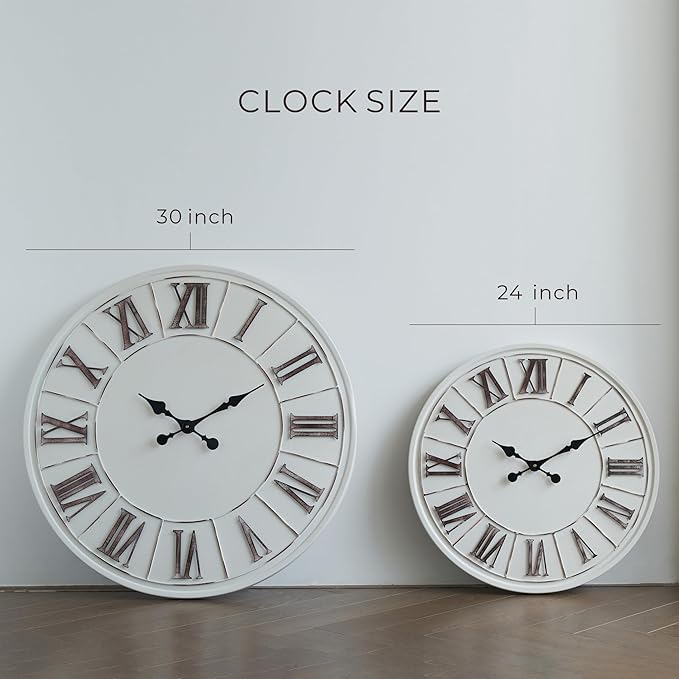 Large Farmhouse Wall Clock - Image 7