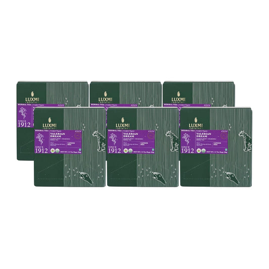 LUXMI Estates Valerian Dream Organic Valerian Root Tea (90 Tea Bags) Caffeine Free Tea Bags for Sleep, Relaxing, Calming, and Stress Relief, with Certified Organic Valerian Root Tea