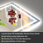 77x36 LED Bathroom Mirror with Lights, Backlit and Front Lit Anti-Fog Lighted - Image 8