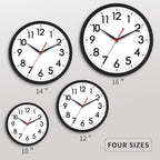 AKCISOT Wall Clock 10 Inch Silent Non-Ticking Modern Clocks Battery Operated - Image 3