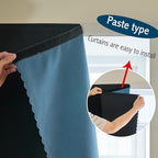 AJAZZ 100% Blackout Shades Window Cover Self Adhesive Curtains Sticky Curtain - Image 6