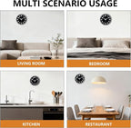 Modern Silent Wall Clock, 12 Inch Non-Ticking Battery Operated Clock, Round - Image 8