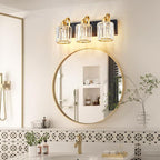Modern Crystal Bathroom Vanity Lights, Crystal Wall Lighting - Image 2