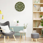 Foxtop Modern Wall Clock Silent Non-Ticking Battery Operated Round Quartz 12 - Image 4