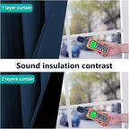 NICETOWN Blackout Curtains 80 inches Long, Full Light Blocking Drapes - Image 4