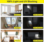 FADOTY Blackout Curtains for Bedroom, Portable 100% Black Out Window Cover Film - Image 6