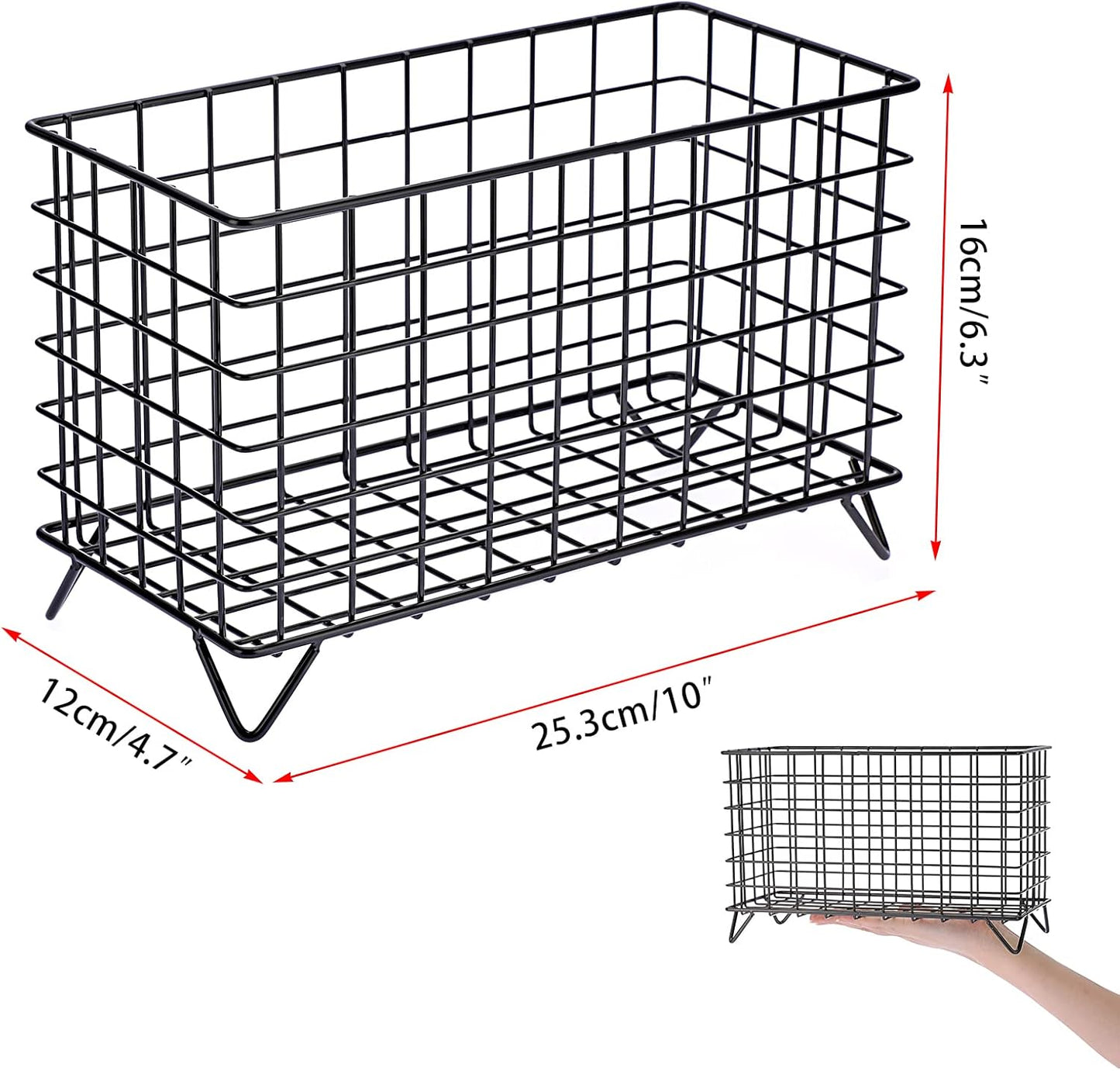 ELLDOO Coffee Pod Holder, Large Capacity Coffee Pod Organizer for K Cup Keuring Espresso Capsule Coffee Creamer, Metal Coffee Pod Storage Basket for Kitchen, Coffee Bar Decor (Black, Large)
