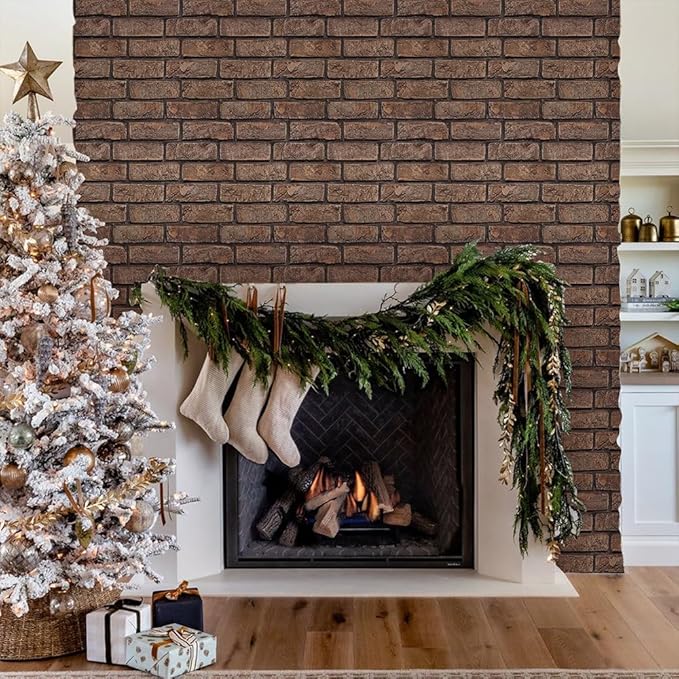 3D Faux Brick Wall Panels Peel and Stick, Small Brick-Look Textured Wall Sticker - Image 10