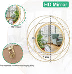 Mirrors for Wall Gold Circular Art Classic Metal Iron Frame Wall Mirror Decor - Image 7